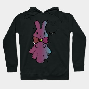 cute bunny ghost Hoodie